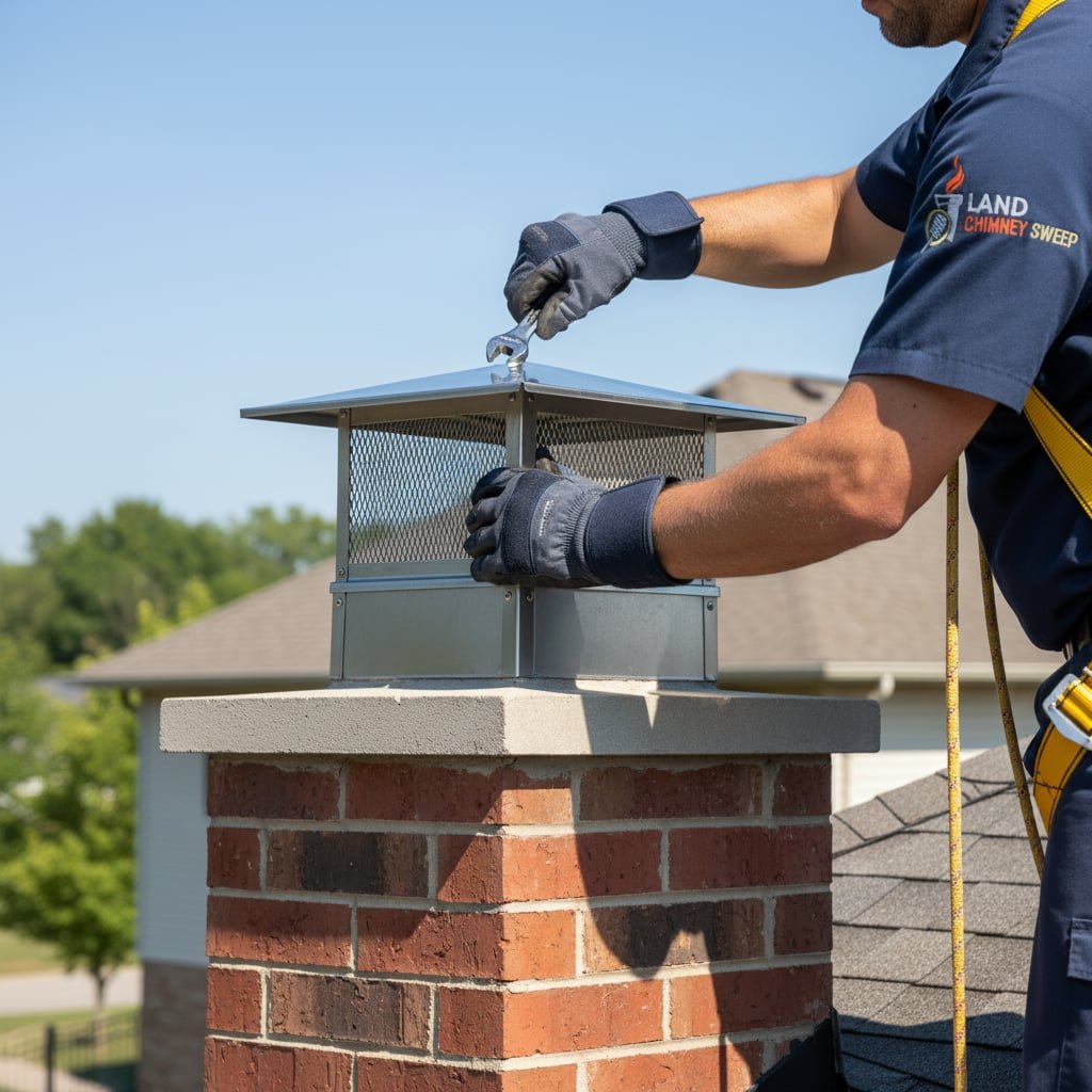 Dallas Chimney Cap Installation